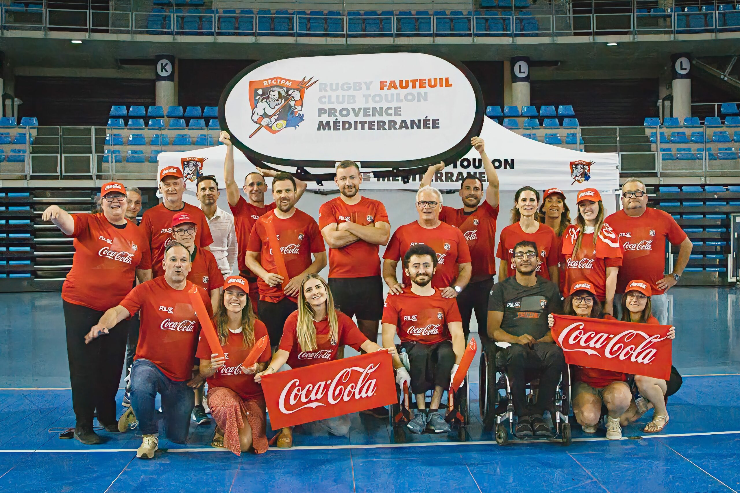 Animation Rugby Fauteuil Club Toulon avec Coca-Cola